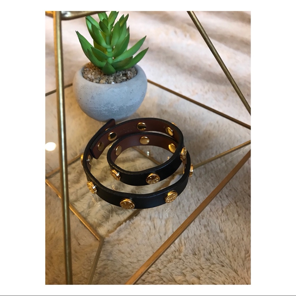 Tory Burch Double Wrap Logo Bracelet